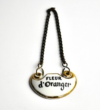 Antique French Porcelain Decanter Label Fleur d'Oranger circa 1850's