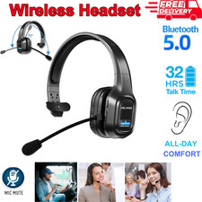 Noise Cancelling Bluetooth Headset Wireless Headphone for Trucker Truck Driver