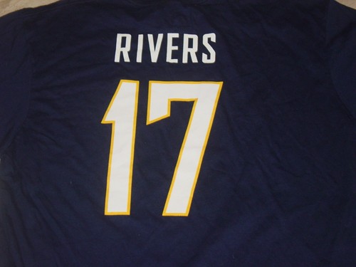 RETRO TEAM NFL San Diago CHARGERS #17 Philip RIVERS T-Shirt NEW XXLarge XXL - Picture 4 of 7