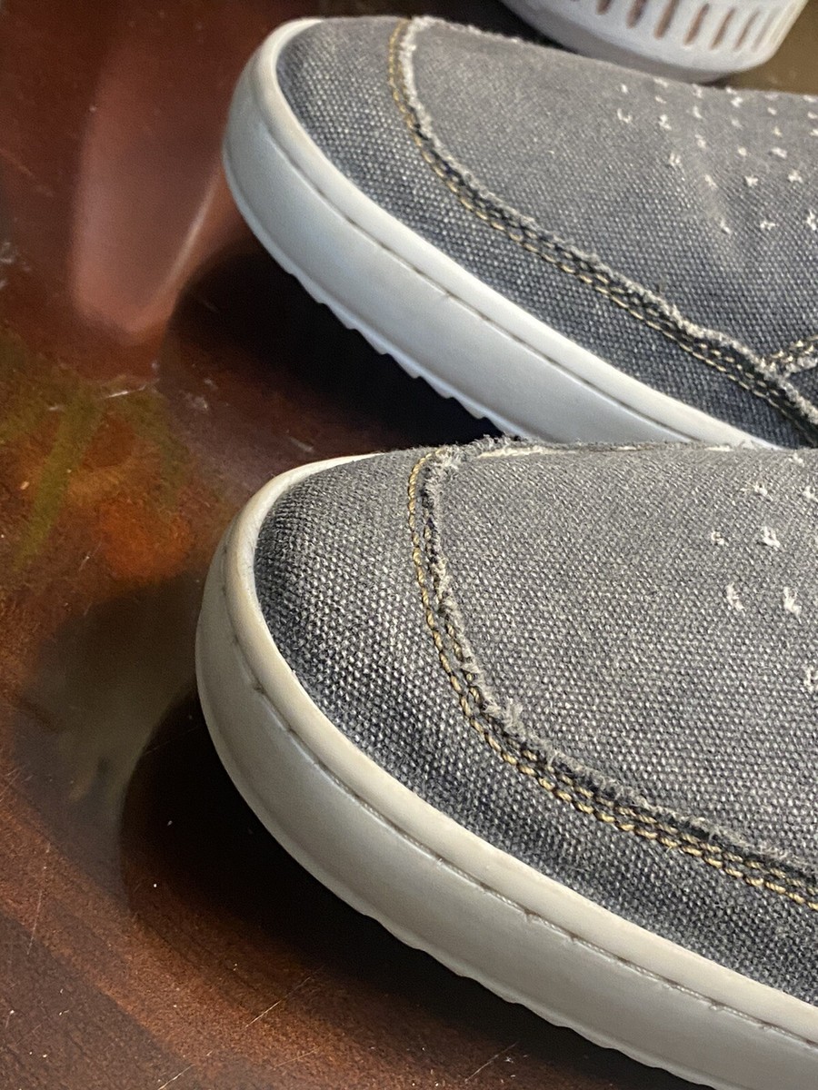 Roan Bed Stu Mens Canvas Sneaker Kayson Grey Slip On  display picture 3