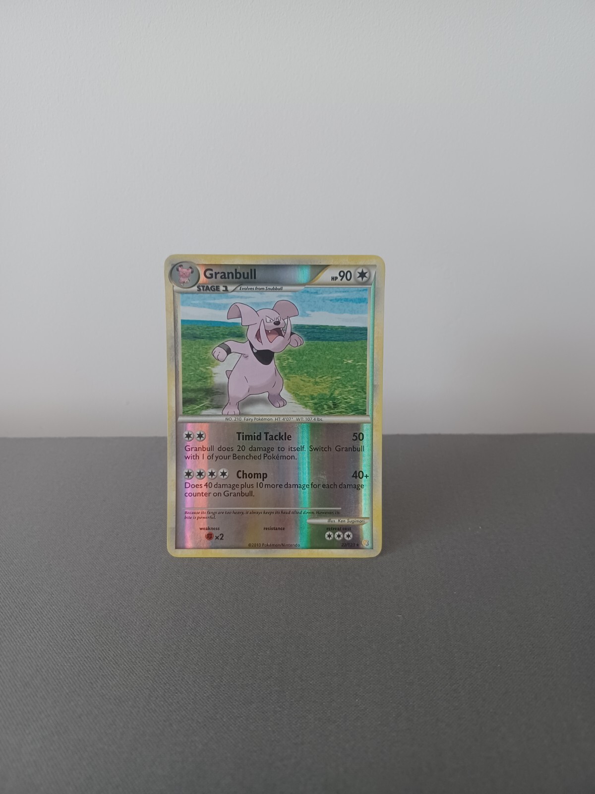 2010 HeartGold & SoulSilver Granbull 22/123 - Reverse Holo Rare Pokemon Card