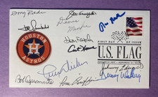 SIGNED HOUSTON ASTROS LEGENDS (12 SIGS) FDC AUTOGRAPHED FIRST DAY COVER