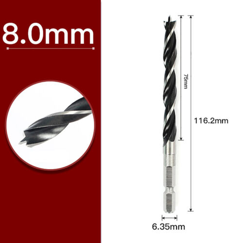 Holzbohrer Spiralbohrer Bohrersatz Bit Bohrer Sechskantschaft Holz 1.5mm - 10mm - Bild 27 von 32