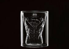 DC Comics Justice League Superman Body Double Layer Glass Heat Resistant Cup