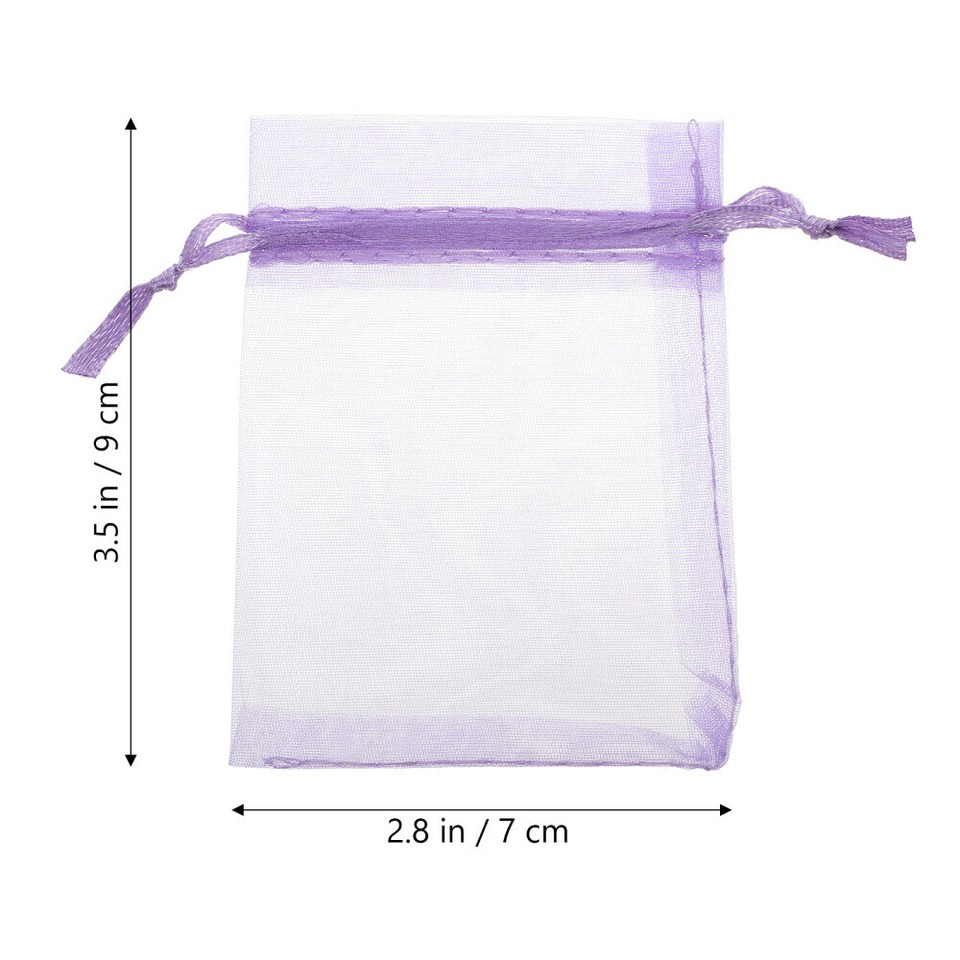 50 Pcs Candy Bags Packing Purple Organza Packaging Net Gift eBay