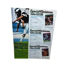 1981 Sports Illustrated Tony Franklin Eagles Original Print Ad Vintage