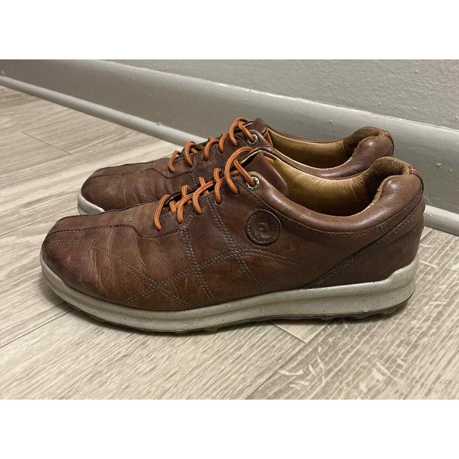 FootJoy Versaluxe Caramello Leather Spikeless Golf Shoes Mens Size 9M