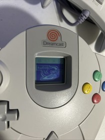 Sega Dreamcast HKT-3020 Video Game Console + 2 Controllers + VMU.   Tested!