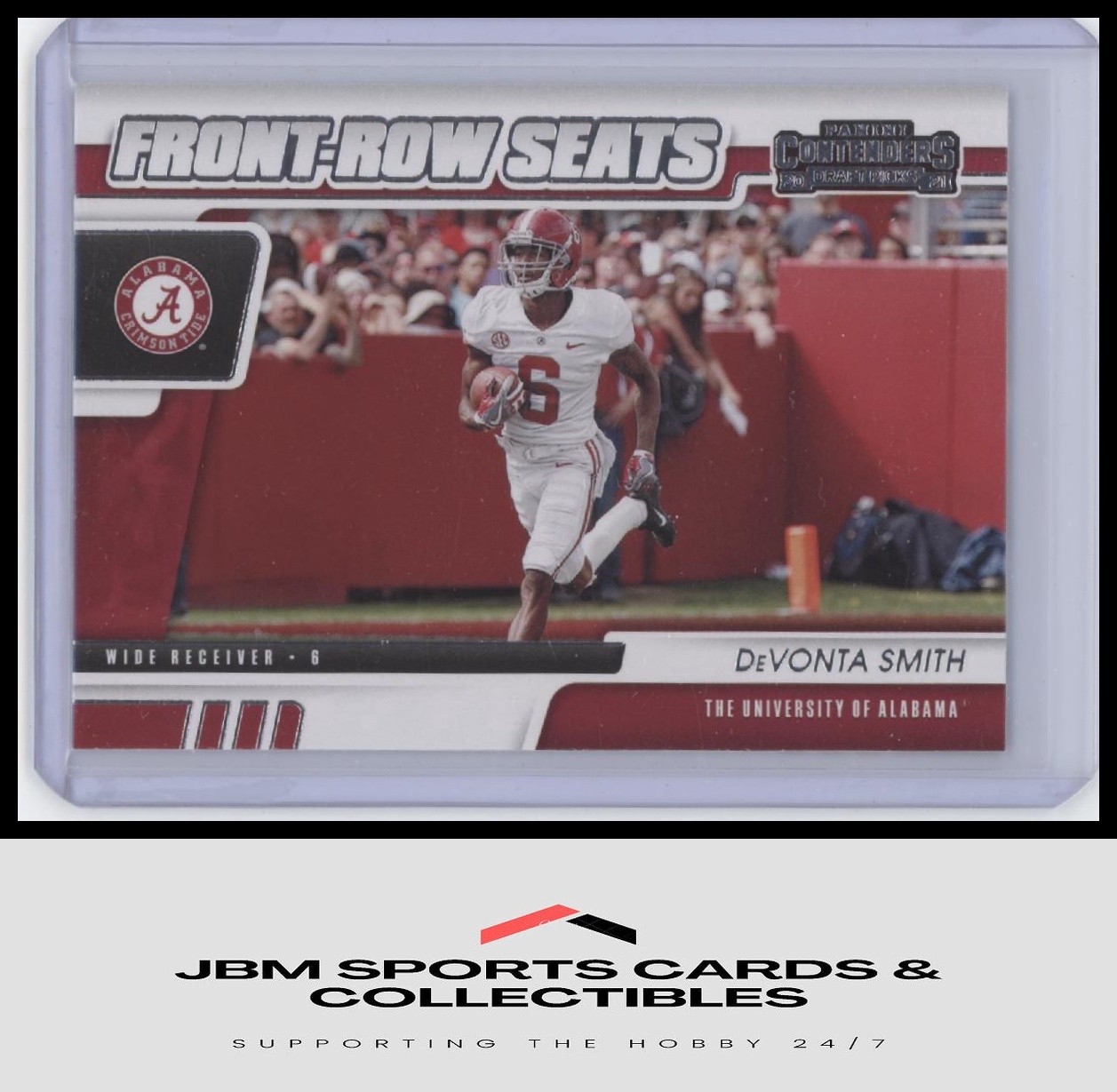 2021 Panini Contenders Draft Picks #4 DeVonta Smith Front-Row Seats