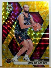 2024-25 Panini Mosaic - Dillon Brooks #183 Reactive Yellow Mosaic Prizm Rockets