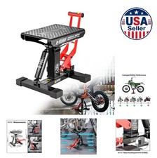 Hydraulic Dirt Bike Stand 1000 Lbs Motorcycle Lift Foot Pump Two Height