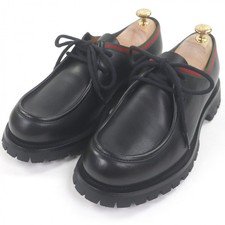 Gucci Web stripe Tyrolean leather derby shoes - DUTY FREE