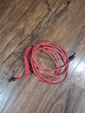 Red Coiled Audio Cable w/Locking for BEATS PRO