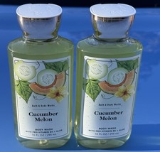 2 Bath Body Works Cucumber Melon Body Washes 10 oz NEW