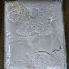 Pottery Barn Kids Textured Daisy Jacquard Twin Duvet Cover Lilac