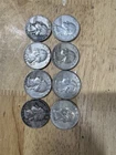 1963 And 1964 Silver Quarters Circulated X 8 Pieces Total