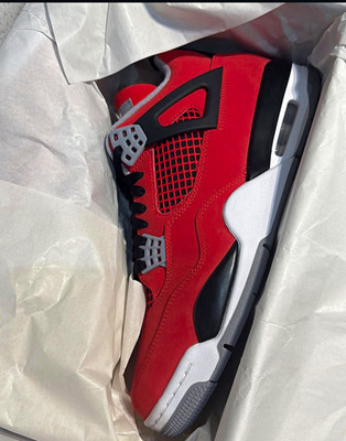 Jordan Air Jordan 4 Men's Mid Top Lace Up Colorblock Basketball Sneakers