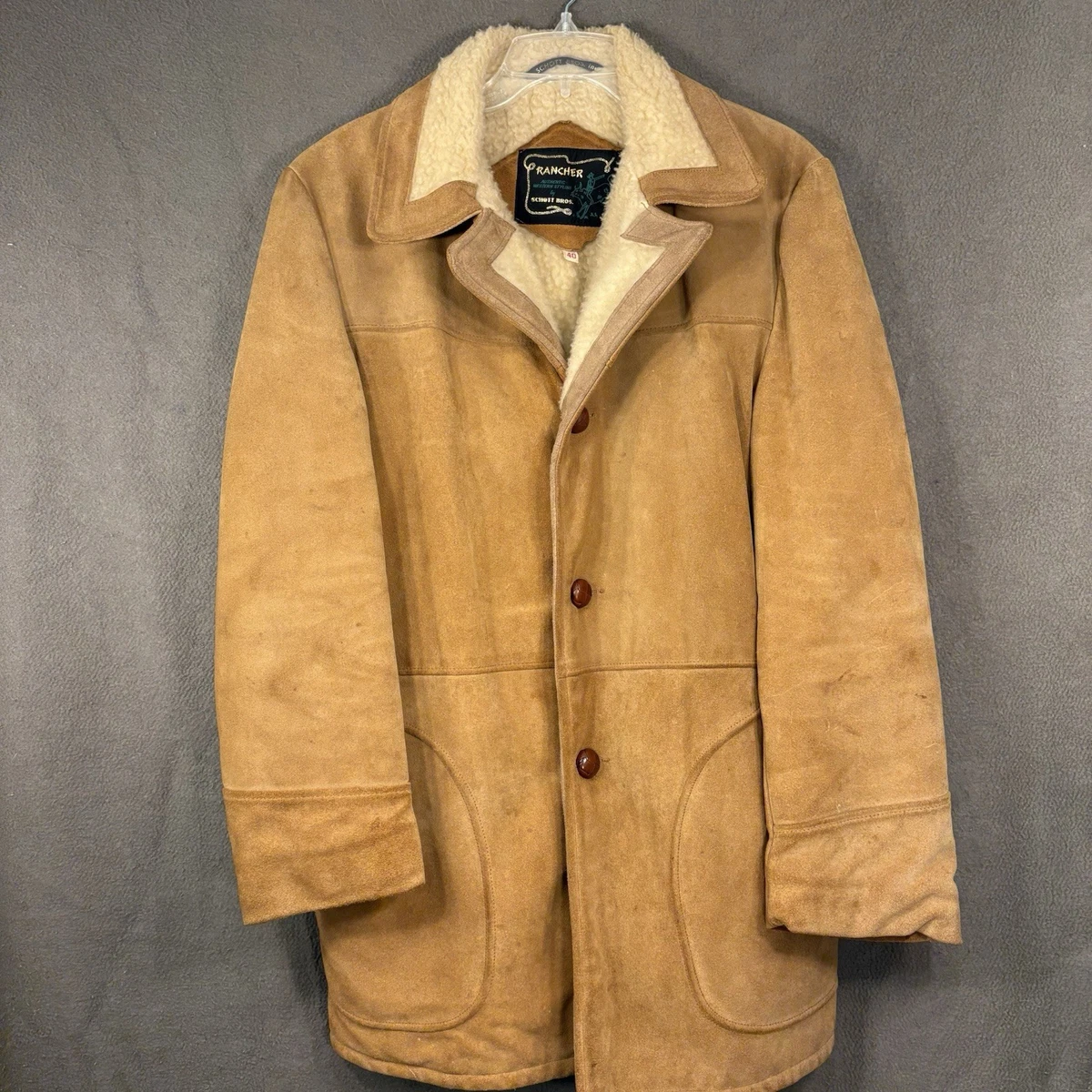 Schott Western Indiana Vintage Outerwear Coats & Jackets for Men 