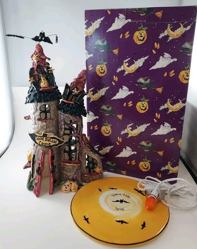 15" Blue Sky Clayworks Heather Goldminc Count Batula's Castle Pumpkins Halloween