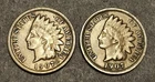 1907 Indian Head Cent Lot of 2 Liberty Penny Very Good VG.