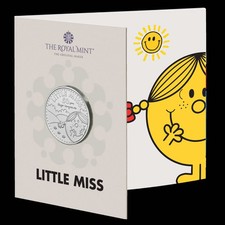 2021 MR MEN LITTLE MISS FIVE 5 POUND BU COIN IN ROYAL MINT PACK