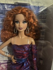 The BARBIE Look City Shine Red Head Black Label 2014 Doll NRFB...