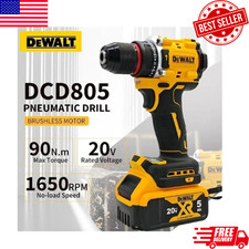 DEWALT DCD805 20V Brushless Impact Drill Cordless electric Screwdriver Hand tool