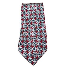 Vintage Brooks Brothers BFS Geometric Diamond Mens 59" All Silk USA Made Tie
