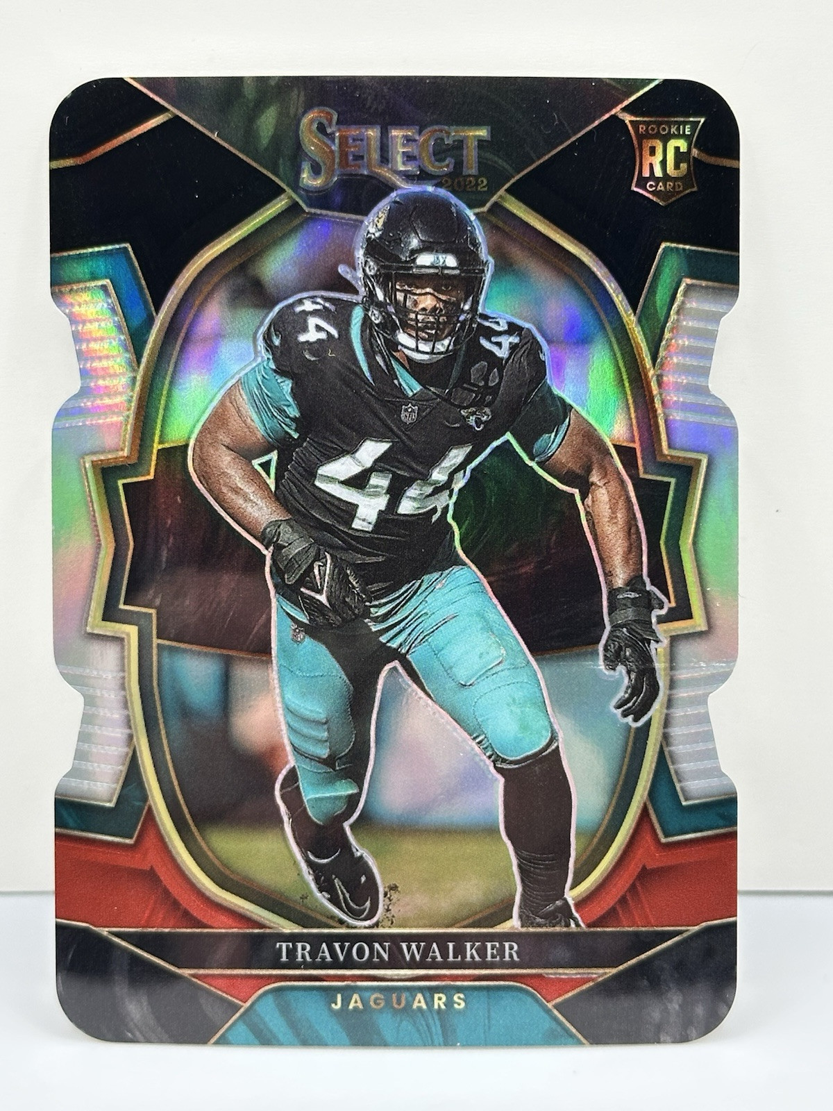 TRAVON WALKER 2022 Panini Select Red & Black Prizm Die-Cut Rookie #42 Jaguars RC