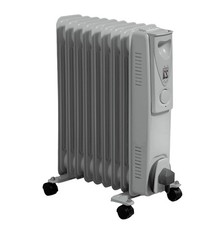 Image of Daewoo Oil Filled Radiator 9 Fin 2000W Portable Heater Adjustable Thermostat