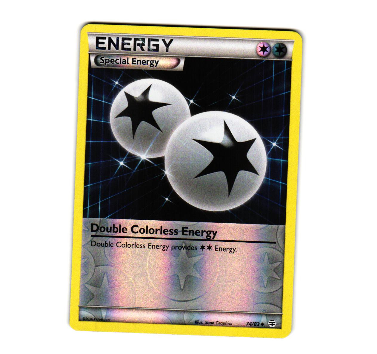 Pokemon Double Colorless Energy 74/83 Generations Reverse Holofoil NM