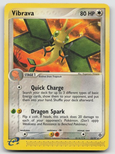 Vibrava 22/97 Dragon Pokemon MP F297