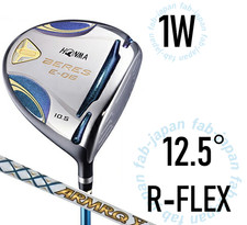 Honma Mens Beres E-06 Loft 12.5 Driver ARMRQ X 43 3Star R-Flex Graphite Shaft