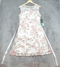 Candalite Petite Dress Womens PL Floral Lace Sleeveless Wedding Cocktail Summer