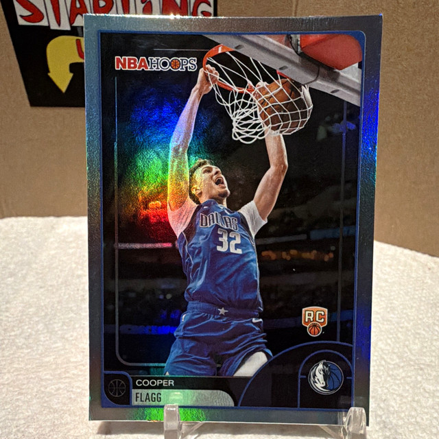 Topps 2025-26 NBA Hoops Cooper Flagg Dallas Mavericks RC Rookie Base #35