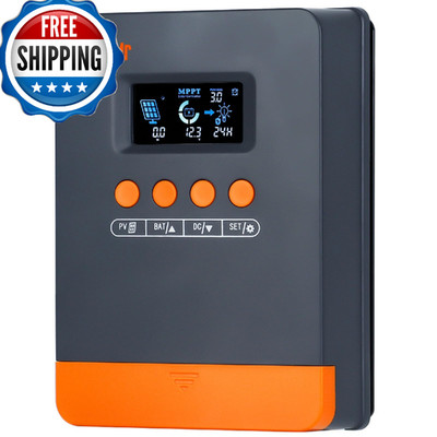 PowMr MPPT Solar Charge Controller 25A 12V/24V Auto, 25Amp Solar Controller MPPT