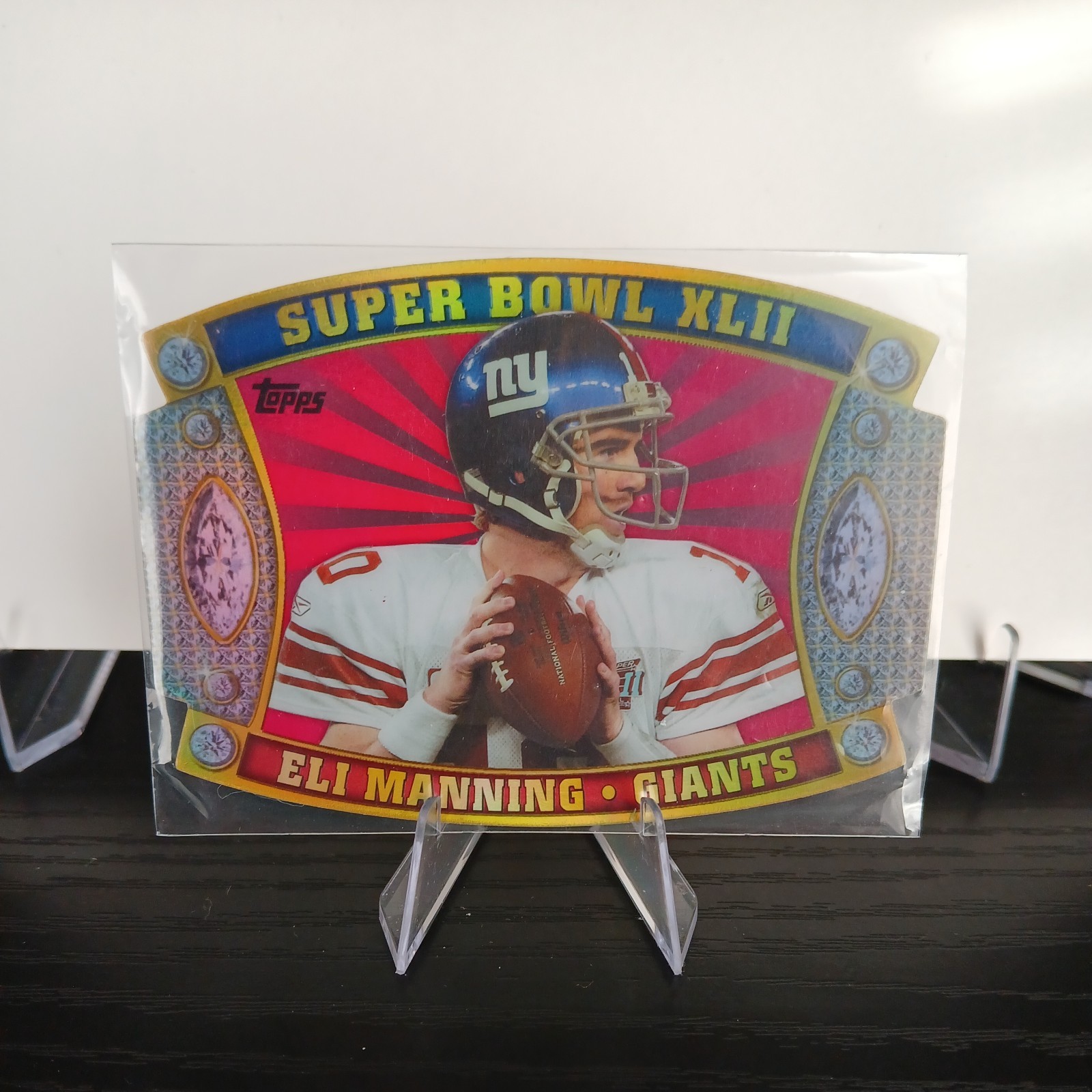 2011 Topps - Super Bowl Giveaway Die-Cut Eli Manning #SB-34