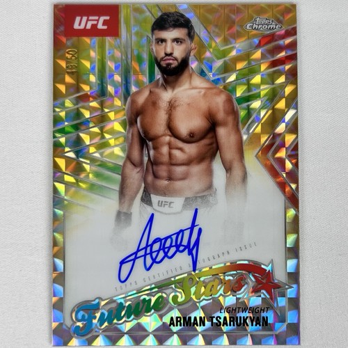 2025 Topps Chrome UFC Arman Tsarukyan Future Stars Auto Geometric Gold /50