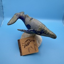 House of Nene Hawaii Handmade Humpback Whale Ceramic Figurine Vintage