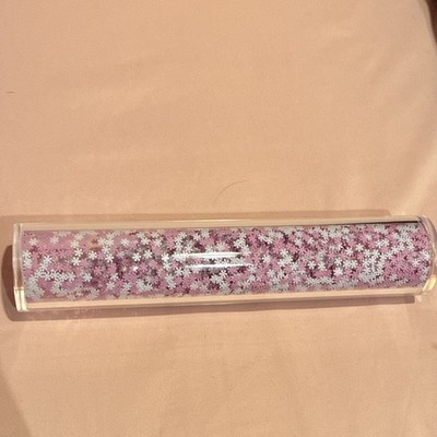 The Bakehouse Acrylic Rolling Pin With Pink And White Snowflakes