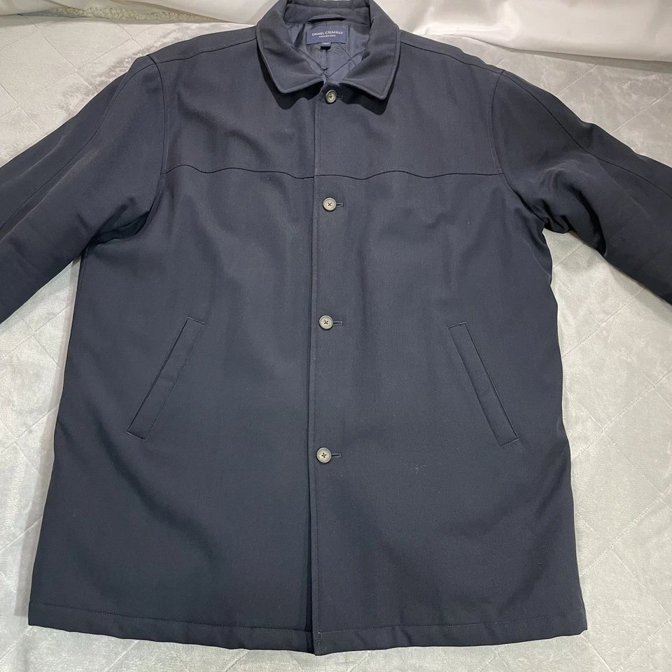 Daniel Cremieux Storm System Overcoat Loro Piana Wool Italy Size XXL - Image 3 of 4