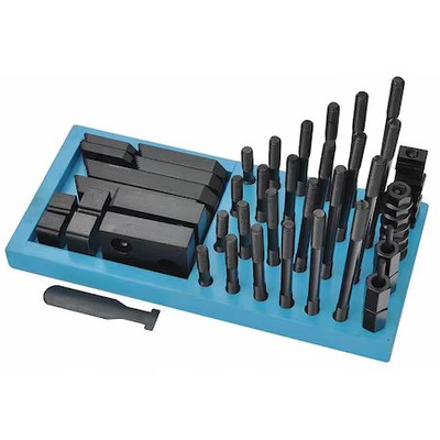 Westward 19T336 Clamping Kit, 3/4, 5/8-11 Stud, 54 Pcs