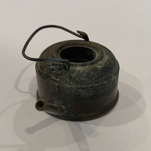 VTG Cast Metal Brass Miniature Tea-Kettle Toy 0.75” H By 2” W Weighs 4 Oz-No Lid - Picture 7 of 9