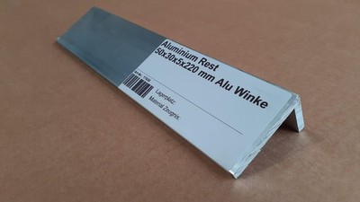 (88,00 EUR/m) Aluminium Rest 50x30x5x220 mm Alu Winkel