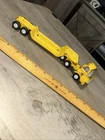Vintage Tonka Tractor Trailer Semi Lowboy Yellow Pressed Steel Truck