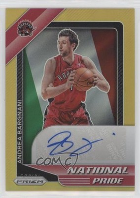 2020-21 Panini Chronicles Gold Prizm 7/10 Andrea Bargnani #NPS-ADB Auto 4m4