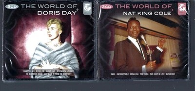 VINTAGE CD LOT, THE WORLD OF NAT KING COLE & DORIS DAY: BOTH CD'S NEW & SEALED