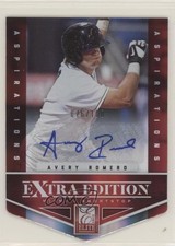 2012 Elite Extra Edition Aspirations Die-Cut Signatures Avery Romero Auto g1z