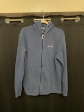 Ripple Junction NASA Full Zip Hooded Sweatshirt Blue Sz Large