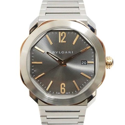 Bvlgari Octo Roma 103083 OCP41SG 41mm Stainless Steel Gray Dial Automatic #KN344